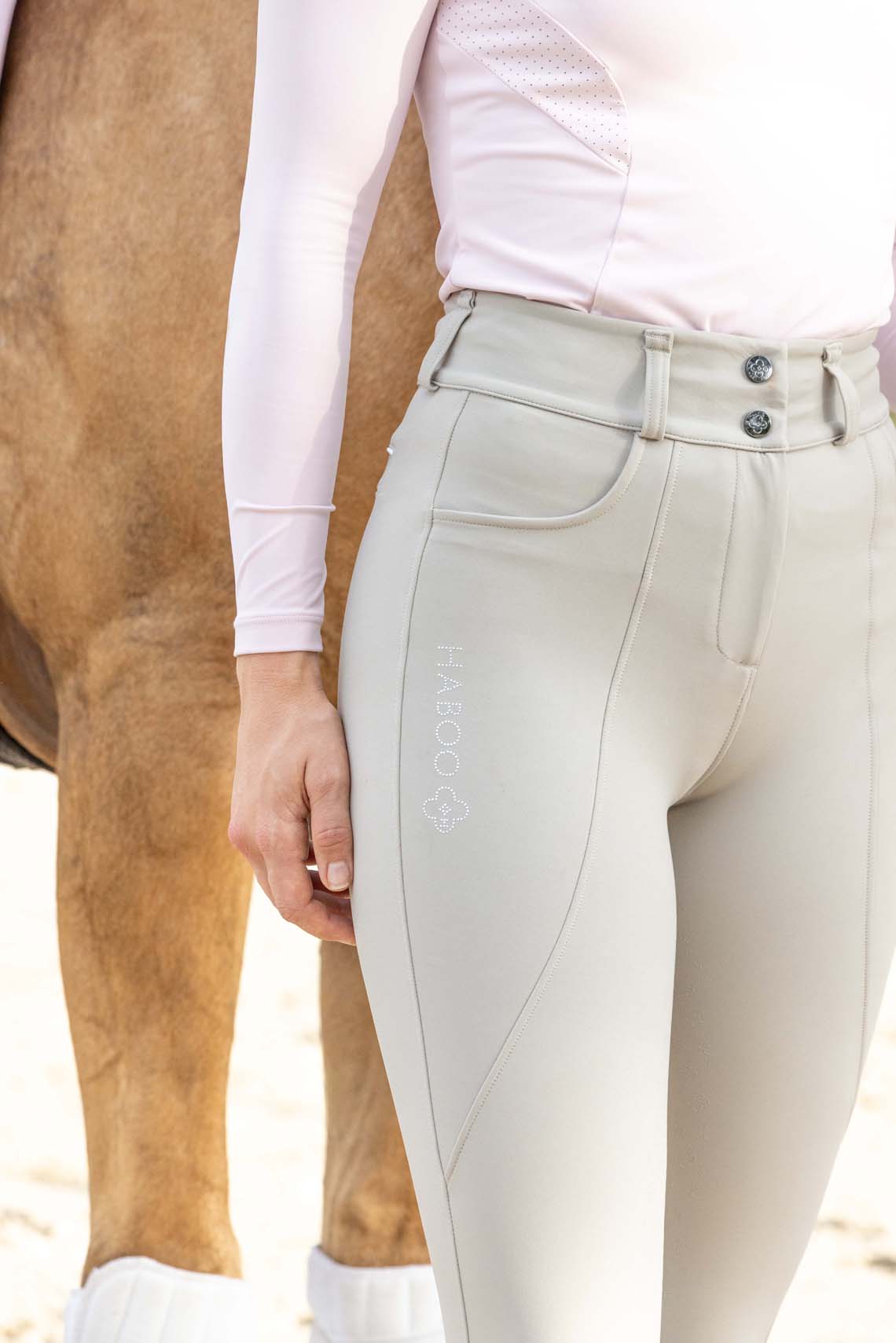 S1 breeches pocket detail showing secure storage for riding essentials