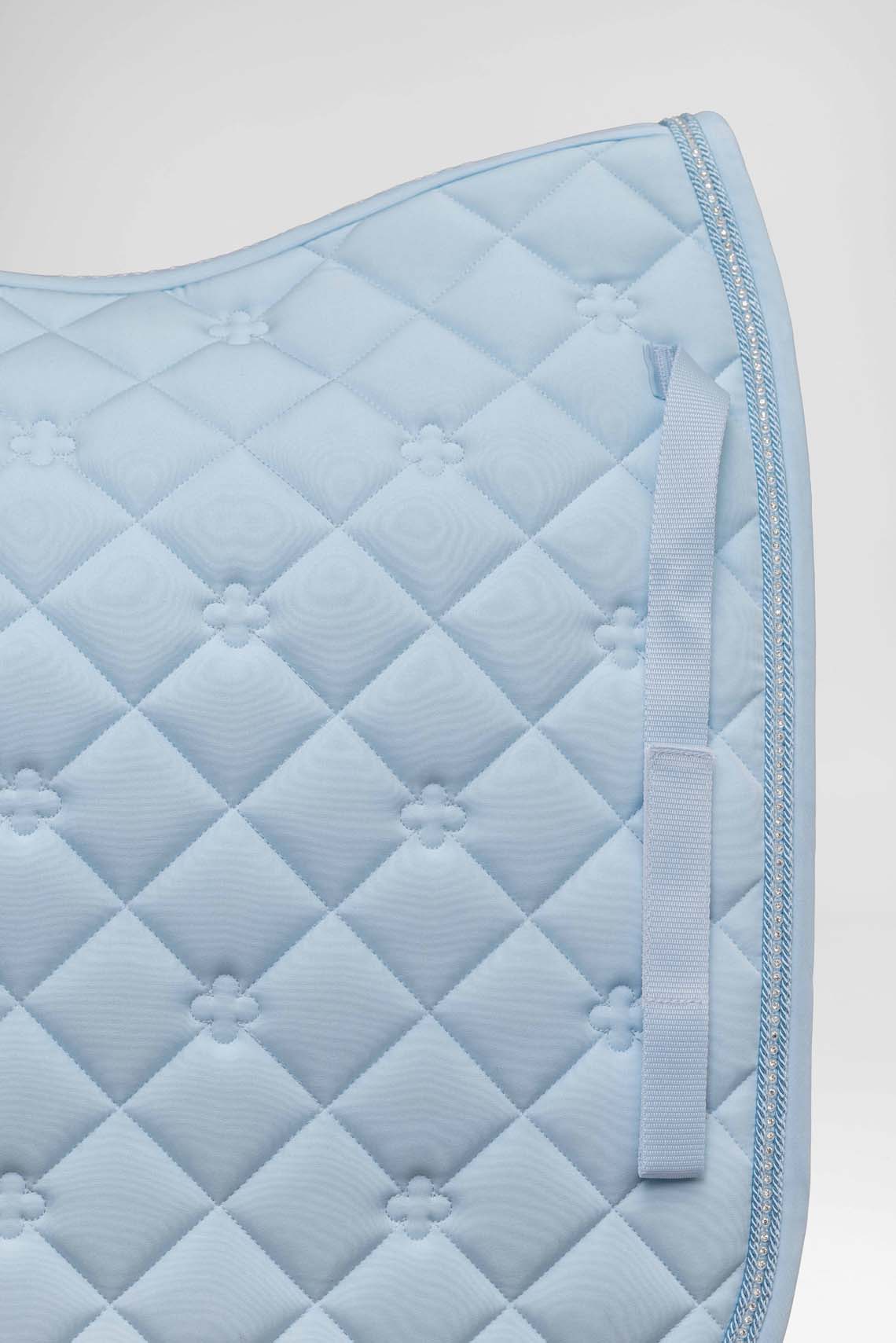 Baby blue horse saddle pad ideal for lessons and trail riding