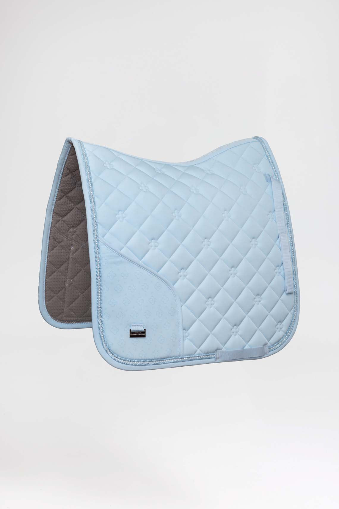 Baby blue horse saddle pad ideal for lessons and trail riding