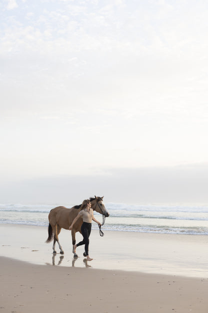 Beige Classic Riding Polo