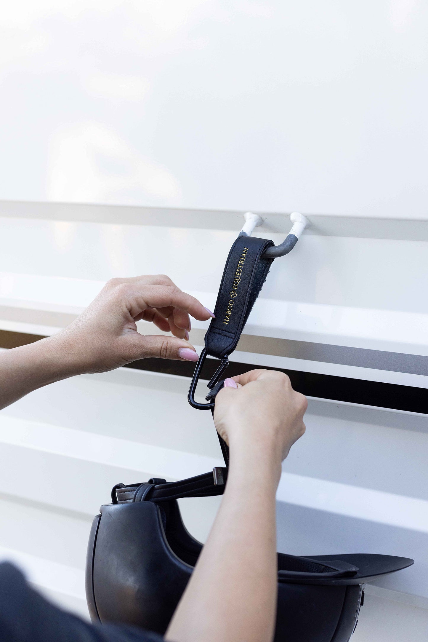 Black Tack Mate storage solution for equestrian tack room and float organisation